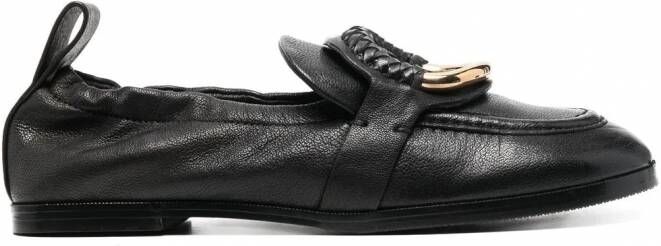 See by Chloé Hana loafers met ringdetail Zwart