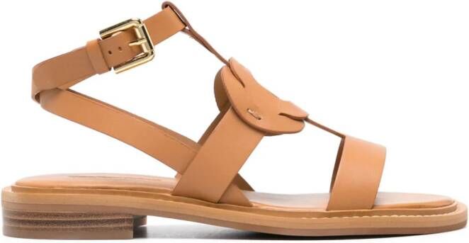 See by Chloé Loys leren sandalen Beige