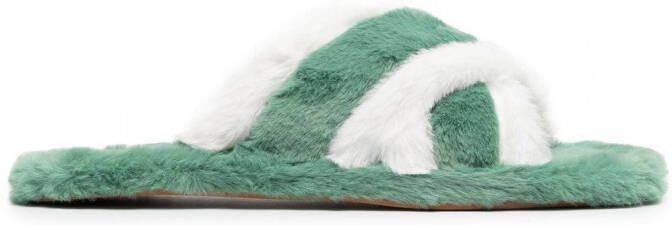 Senso Irah II slippers met kruisbandjes Groen