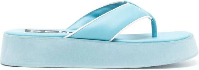 Senso Paxton teenslippers met plateauzool Blauw