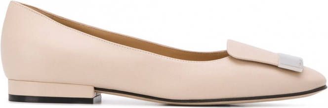 Sergio Rossi Ballerina's met lage hak Beige