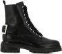 Sergio Rossi Combat boots met gesp Zwart - Thumbnail 1