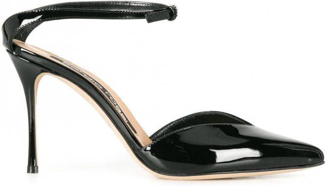 Sergio Rossi Lakleren pumps Zwart