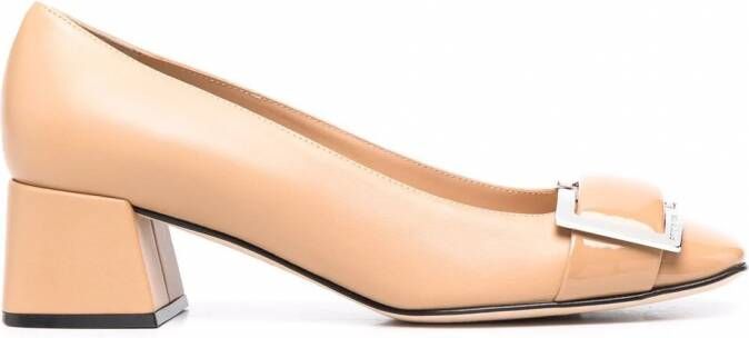 Sergio Rossi Pumps met gesp Beige