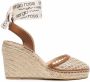 Sergio Rossi Sandalen met sleehak Beige - Thumbnail 1