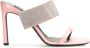 Sergio Rossi sr Paris sandalen verfraaid met stras Roze - Thumbnail 1