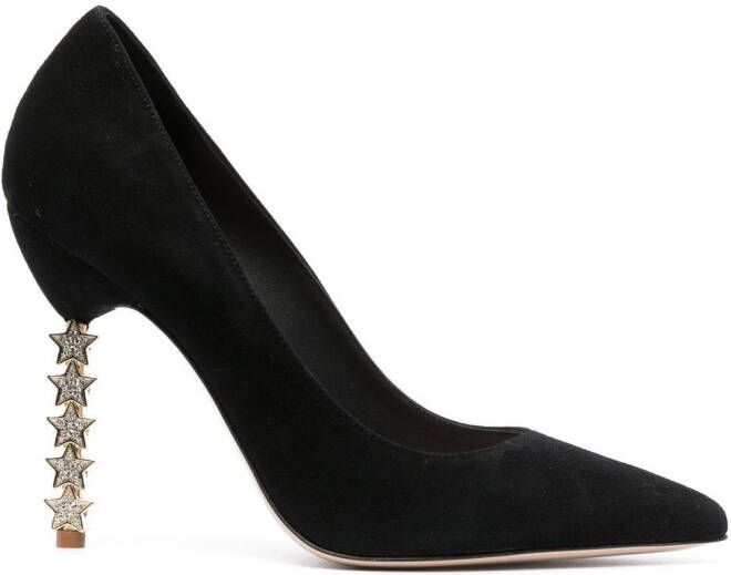 Sophia Webster Jasmine suède pumps Zwart