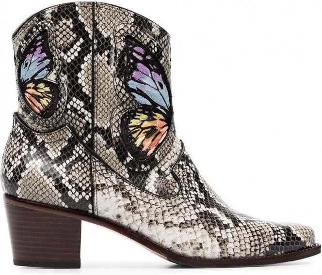 schaamte Minister Nauwkeurig Sophia Webster multikleurige Shelby cowboy laarzen met slangenleer print  Bruin - Schoenen.nl