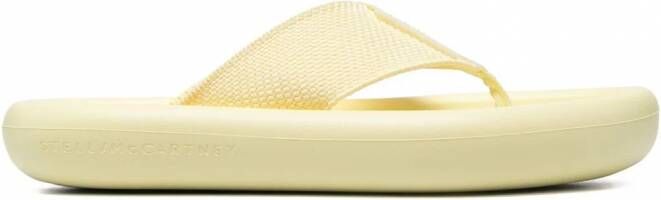 Stella McCartney Air teenslippers met plateauzool Geel