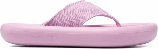 Stella McCartney Air teenslippers met plateauzool Paars