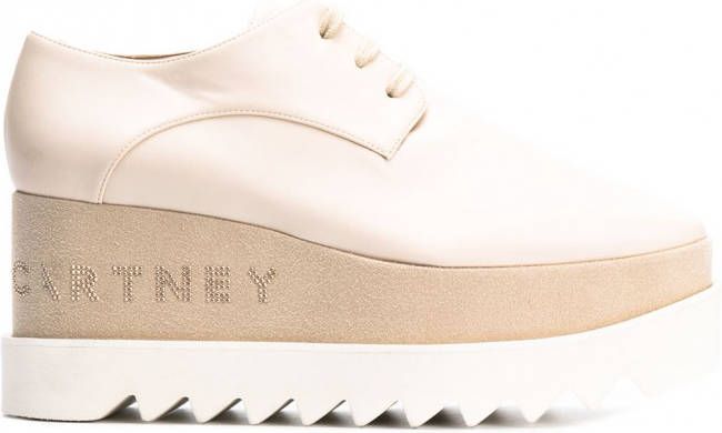 Stella McCartney Elyse schoenen met plateauzool Beige