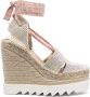 Stella McCartney Espadrilles met logoprint Beige - Thumbnail 1