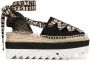 Stella McCartney Gaia espadrilles met plateauzool Zwart - Thumbnail 1