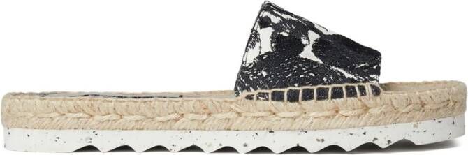 Stella McCartney Gancini espadrille slides Beige