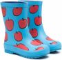 Stella McCartney Kids Regenlaarzen met appelprint Blauw - Thumbnail 1