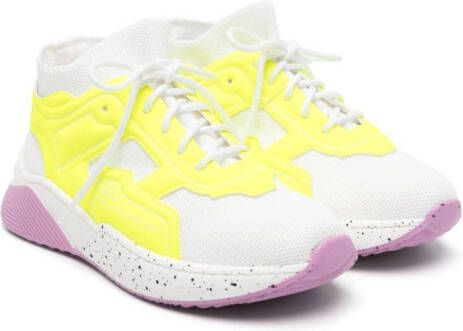 Stella McCartney Kids Chunky sneakers met mesh Wit