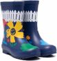 Stella McCartney Kids Regenlaarzen met bloe print Blauw - Thumbnail 1