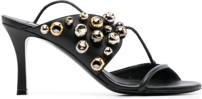 Stella McCartney Sandalen verfraaid met kralen Zwart