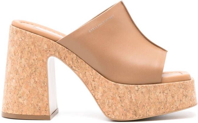 Stella McCartney Skyla laarzen met plateauzool Beige