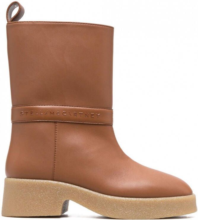 Stella McCartney Skyla enkellaarzen Bruin