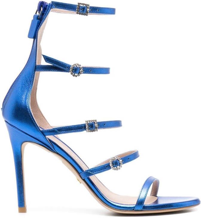 Stuart Weitzman Sandalen met gesp Blauw