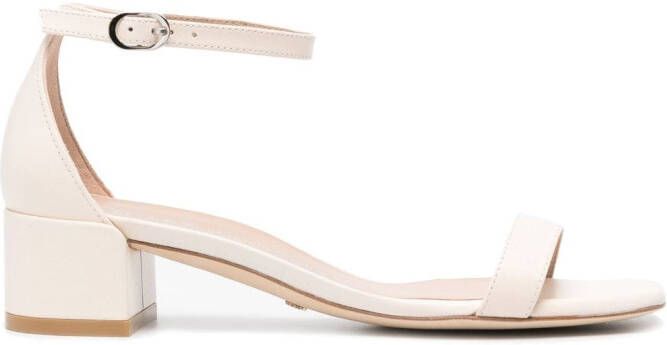 Stuart Weitzman Leren sandalen Beige