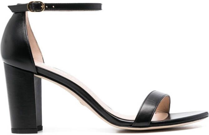 Stuart Weitzman Amelina sandalen met open neus Zwart