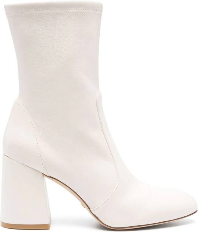 Stuart Weitzman Flareblock suède laarzen Beige