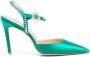 Stuart Weitzman Gemcut pumps met enkelband Groen - Thumbnail 1