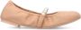 Stuart Weitzman Goldie leren ballerina's Beige - Thumbnail 1