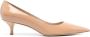 Stuart Weitzman Kitten leren pumps Beige - Thumbnail 1