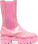 Stuart Weitzman Laarzen met krokodillenleer-effect Roze - Thumbnail 1