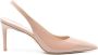 Stuart Weitzman Lakleren pumps 75 mm Beige - Thumbnail 1