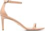 Stuart Weitzman Lakleren sandalen Beige - Thumbnail 1