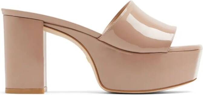 Stuart Weitzman Leren muiltjes Beige