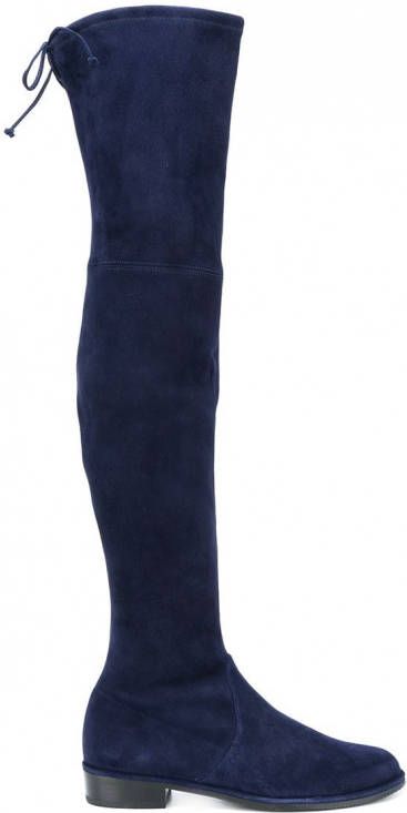 Stuart Weitzman Lowland overknee laarzen Blauw