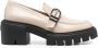 Stuart Weitzman Maverick Soho leren loafers Beige - Thumbnail 1