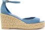 Stuart Weitzman Nudistia espadrilles met sleehak Blauw - Thumbnail 1