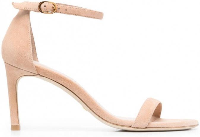 Stuart Weitzman NuNaked suède sandalen Beige