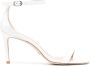 Stuart Weitzman NUNAKEDCURVE sandalen van lakleer Wit - Thumbnail 1