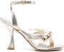 Stuart Weitzman Playa sandalen met enkelbandje Goud - Thumbnail 1