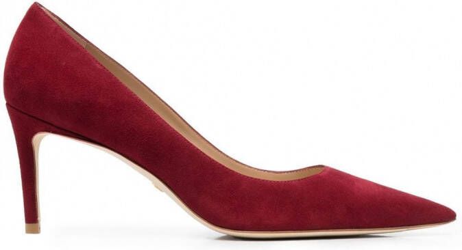 Stuart Weitzman Pumps verfraaid met kralen Rood