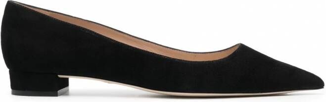 Stuart Weitzman Pumps met puntige neus Zwart