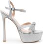 Stuart Weitzman Sandalen met plateauzool Zilver - Thumbnail 1