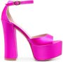 Stuart Weitzman Skyhigh sandalen met plateauzool Roze - Thumbnail 1