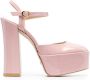 Stuart Weitzman Skyhigh pumps met plateauzool Roze - Thumbnail 1