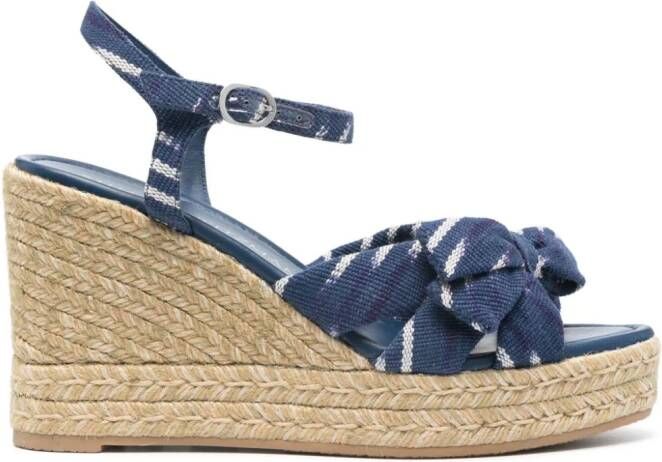 Stuart Weitzman Sofia espadrilles met sleehak Blauw