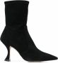 Stuart Weitzman Stretch enkellaarzen Zwart - Thumbnail 1