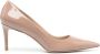 Stuart Weitzman Stuart 75 mm leren pumps Beige - Thumbnail 1