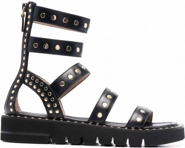 Stuart Weitzman Sandalen verfraaid met studs Zwart